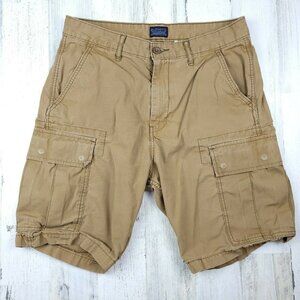 Levis Cargo Khaki Shorts Mens Size 31 (32x9) EUC